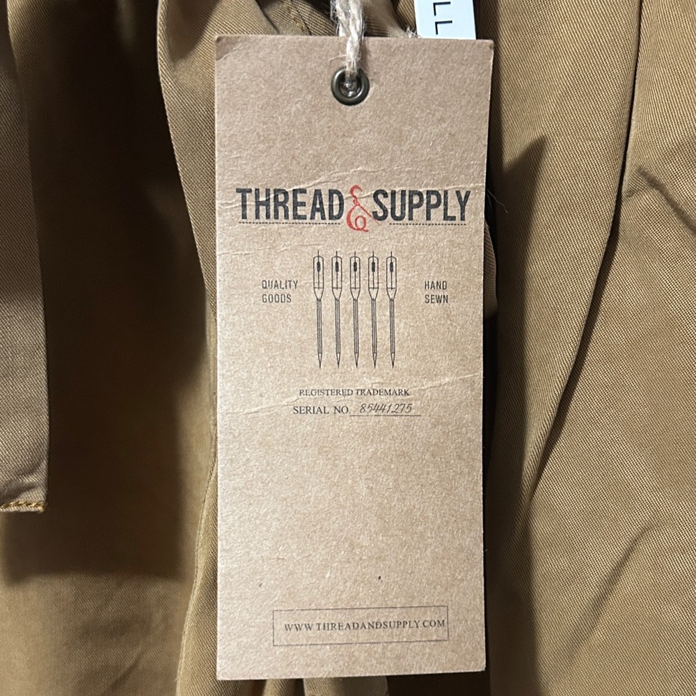Thread & Supply Women's Cropped‎ Pants in Brown size M - Picture 2 of 8